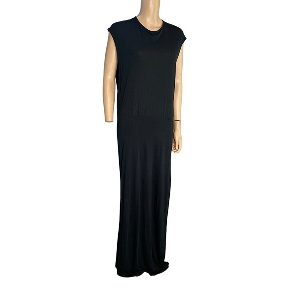 Haute Hippie Modal Jersey Maxi Dress Tied Open Back - Picture 2 of 10